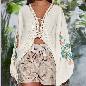 Tropical Flowy Cover up